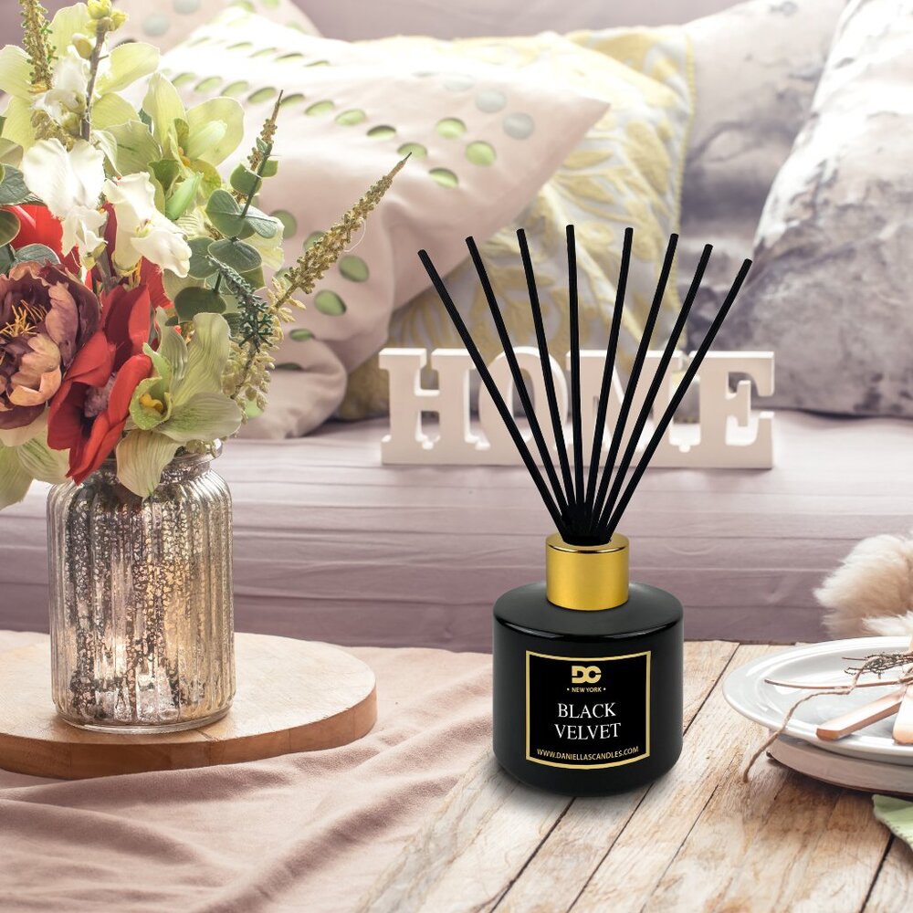Black Velvet Reed Diffuser Set Black - 3.4oz/100mL - Picture 4 of 4